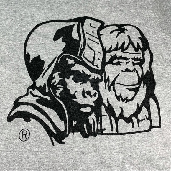 Bape Planet of the Apes Generals Mens Medium Size Gray T-Shirt Rare Tee - Picture 2 of 8